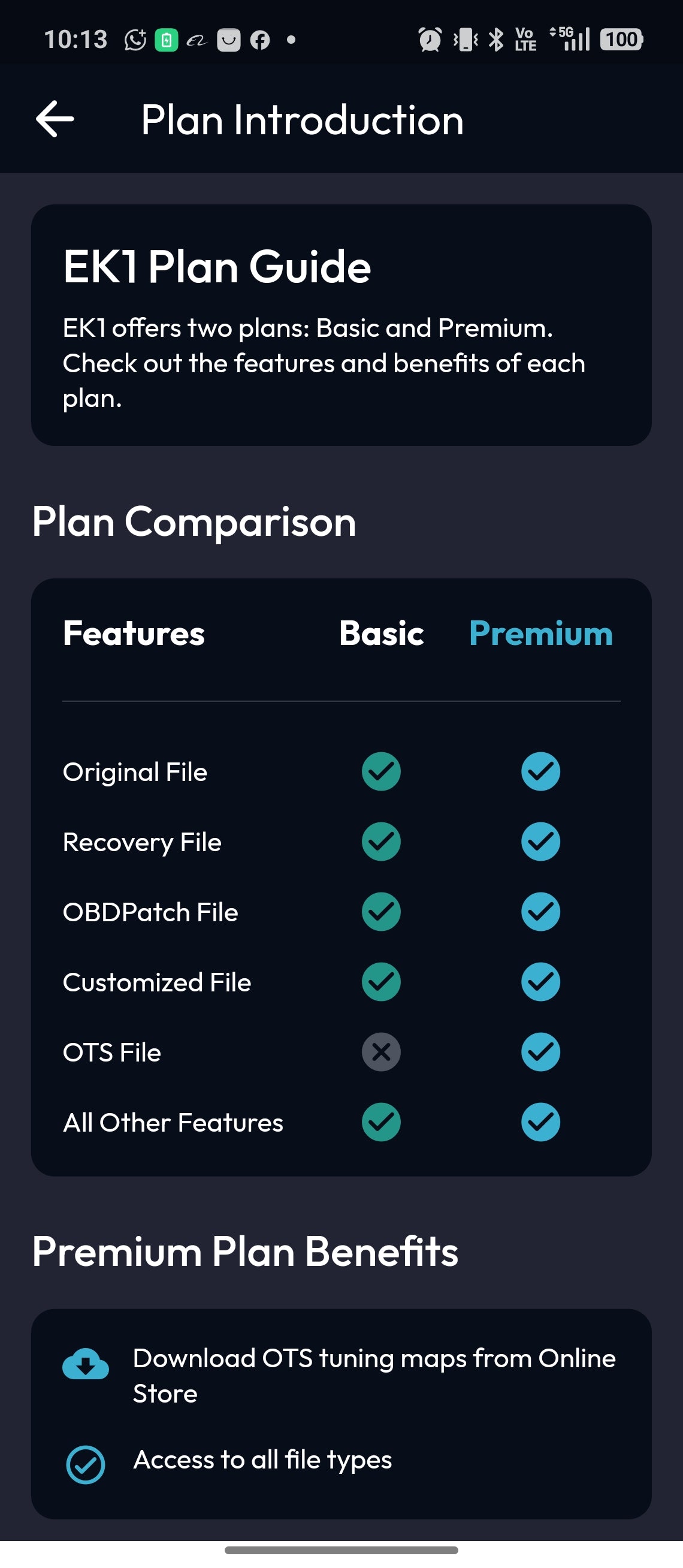 EK1 Mobile Premium Membership